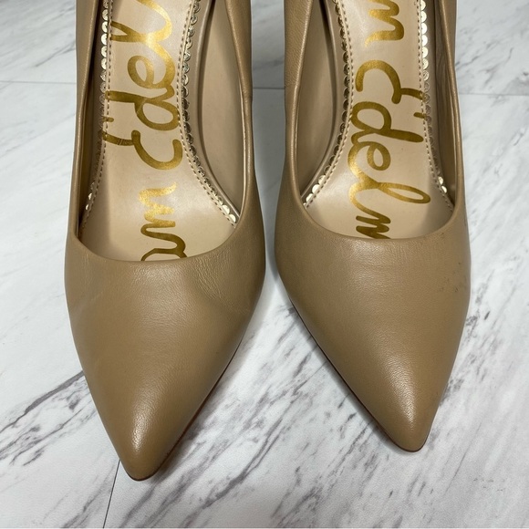 Sam Edelman Danna Tan Leather Pointy Toe Pump Heel 8.5 M - Picture 10 of 14